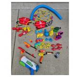 Large Lot of Water Guns, Pool Toys, and Accessorie