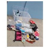 Dog Accessories Lot - Clothing, Leash, Bowls, Diap
