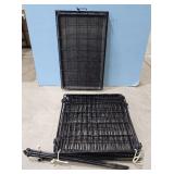 Black Metal Dog Crate and Exercise Pen Set