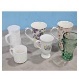 Collection of 6 Mugs and Glasses