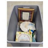 Assorted Crafting and Home Goods Lot - Wall Tiles,