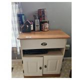 Microwave Cabinet with Drawer and Storage