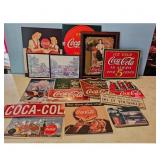 Vintage Coca-Cola Advertising Signs Lot