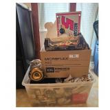NASCAR Collectible Lot: Diecast Car, Sign, and Gla