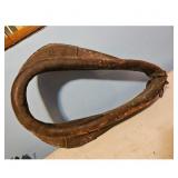 Antique Leather Horse Collar Yoke Harness Farm Too
