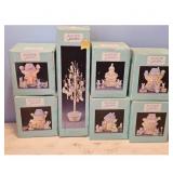 Easter Jubilee Porcelain Bunny Village & Easter Tr