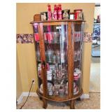 Vintage Coca-Cola Display Cabinet with Collectible