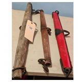 Lot of 3 Vintage Wooden Yoke Components