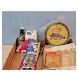 Hot Wheels Lot with Car Wash Supplies and Clock