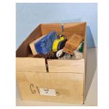 Large Box of Assorted Brushes for Cleaning and Scr