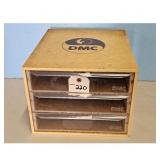 DMC Wooden Storage Cabinet with 3 Drawers for Craf