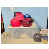 Large Tote of Assorted Baseball Caps - Various Bra