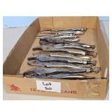 Lot of 5+ Vise Grip Locking Pliers Assorted Sizes