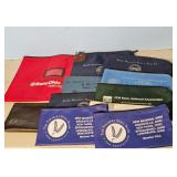 Lot of Bank Branded Zipper Pouches and Bags