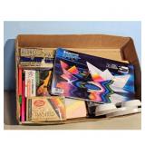 Art Supplies Lot: Pastels, Crayons, Clay, Watercol