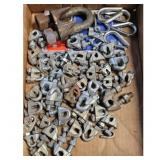 Lot of Wire Rope Clips and U-Bolt Shackles