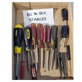 Stanley Screwdriver Lot - Assorted Sizes and Types