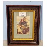 Framed Print Depicting Family Scene