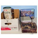 Soroban Abacus, Fiddlestix, Dominoes, and Puzzles