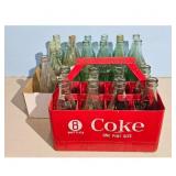 Vintage Coca-Cola Bottle Crate with 24 Bottles