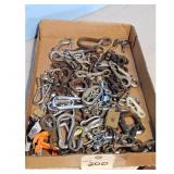Lot of Assorted Metal Hardware and Connectors