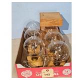 Lot of 6 Large Globe Edison Style Light Bulbs with