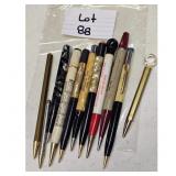 Lot of 10 Vintage Mechanical Pencils and Pens