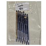 Lot of 7 Cross Mechanical Pencils Chrome Gold Tone