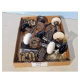 Lot of Vintage Door Knobs and Hardware