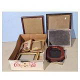 Assorted Picture Frames and Photo Lot