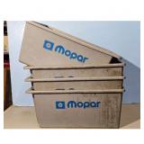 4 Gray Mopar Storage Totes Bins