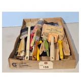 Lot of Assorted Paint Brushes and Tools