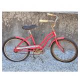 Vintage Red Space Shuttle Kids Bicycle