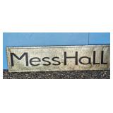 48x12  Mess Hall Rectangular Metal Sign