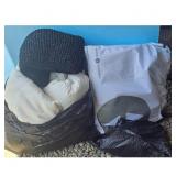 Sleep Number Black Knit Pillow & White Comforter S