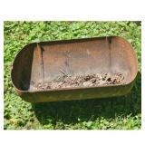 Vintage Rusty Metal Trough Planter or Feeder