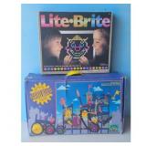 Lite-Brite and Construction Gearopolis Toy Lot