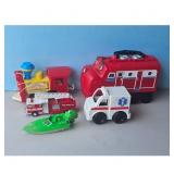 Chuggington Train, Fire Truck, Ambulance & Boat To