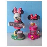 Minnie Mouse Welcome Statue and Jelly Belly Gumbal