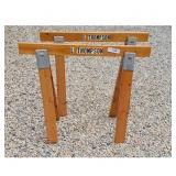 L Thompson Wooden Sawhorses Pair