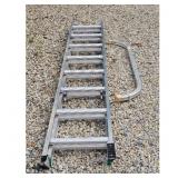 Werner Aluminum Extension Ladder with stabilizer b