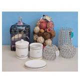 Decorative Home Decor Set - Crystal Accents & Potp