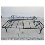 2 Folding Metal Bed Frames