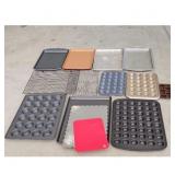 Baking Pan Lot - Muffin Tins, Cookie Sheets, Cooli