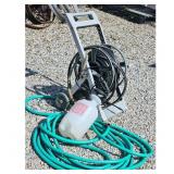 Ames Companies Garden Hose Reel Cart with Sprayer