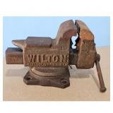 Vintage Wilton 5' Jaw Bench Vise with Anvil Goril