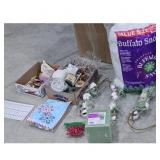 Crafting Supplies Lot - Buffalo Snow, Twine, Gnome