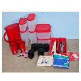 Kitchen Storage Containers Cups Utensils Table Cov