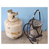 Propane Tank and Portable Heater Lot