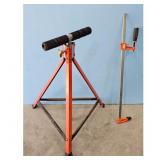 Orange Roller Stand and Clamp